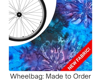 Wheelchair Bag, Wheel Organizer, Zipper Storage Pouch, Rainbow tie dye, Gift