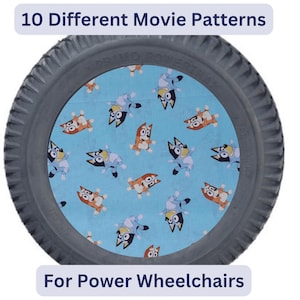 Die Speichen-Styler für den Elektrorollstuhl sind für 14 Zoll x 3 Zoll große Hinterradantriebsräder mit 3 oder 5 Speichen. 2er Set Movie Bezüge können individuell an jeden Elektrorollstuhl angepasst werden