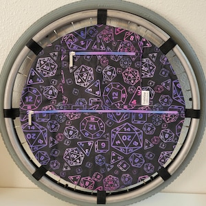 Wheelchair Bag, Wheel Organizer, Zipper Storage Pouch, Dice, Gift