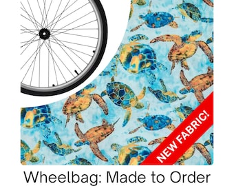 Wheelchair Bag, Wheel Organizer, Zipper Storage Pouch, Ocean Sea Turtle Gift
