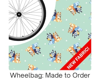 Wheelchair Bag, Wheel Organizer, Zipper Storage Pouch, Dog cartoon, Gift