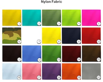Ripstop Nylon fabric by the yard - 60" wide - 20 colors - water resistant, durable and versatile