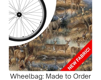 Wheelchair Bag, Wheel Organizer, Zipper Storage Pouch, Deer glance, Gift
