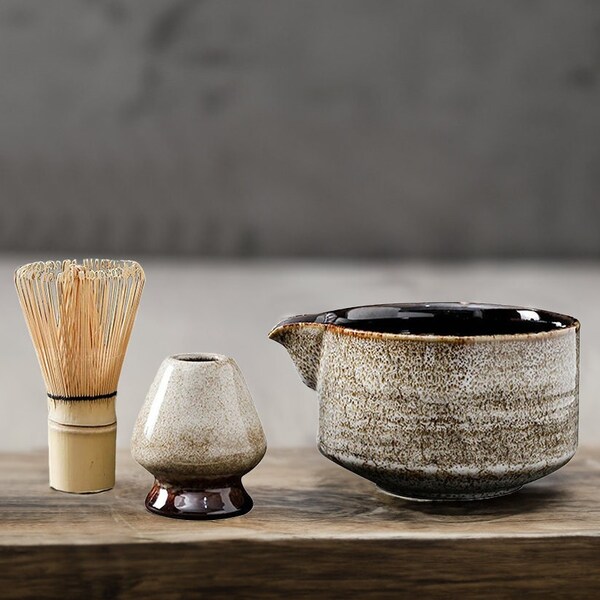 Matcha Bowl With Spout Etsy