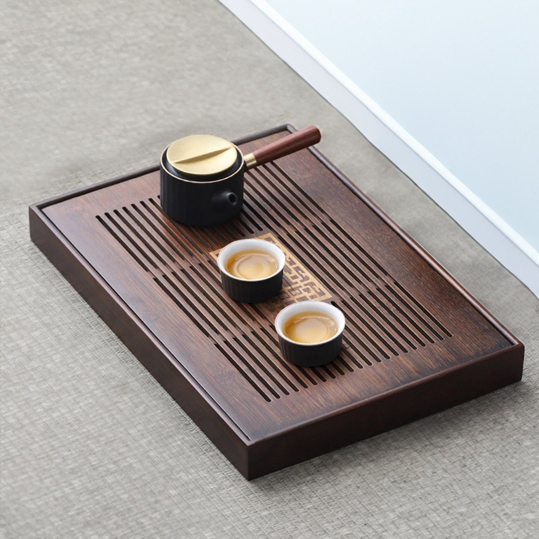 Japanese Tea Tray With Drainage Water Storage Box Durable Etsy