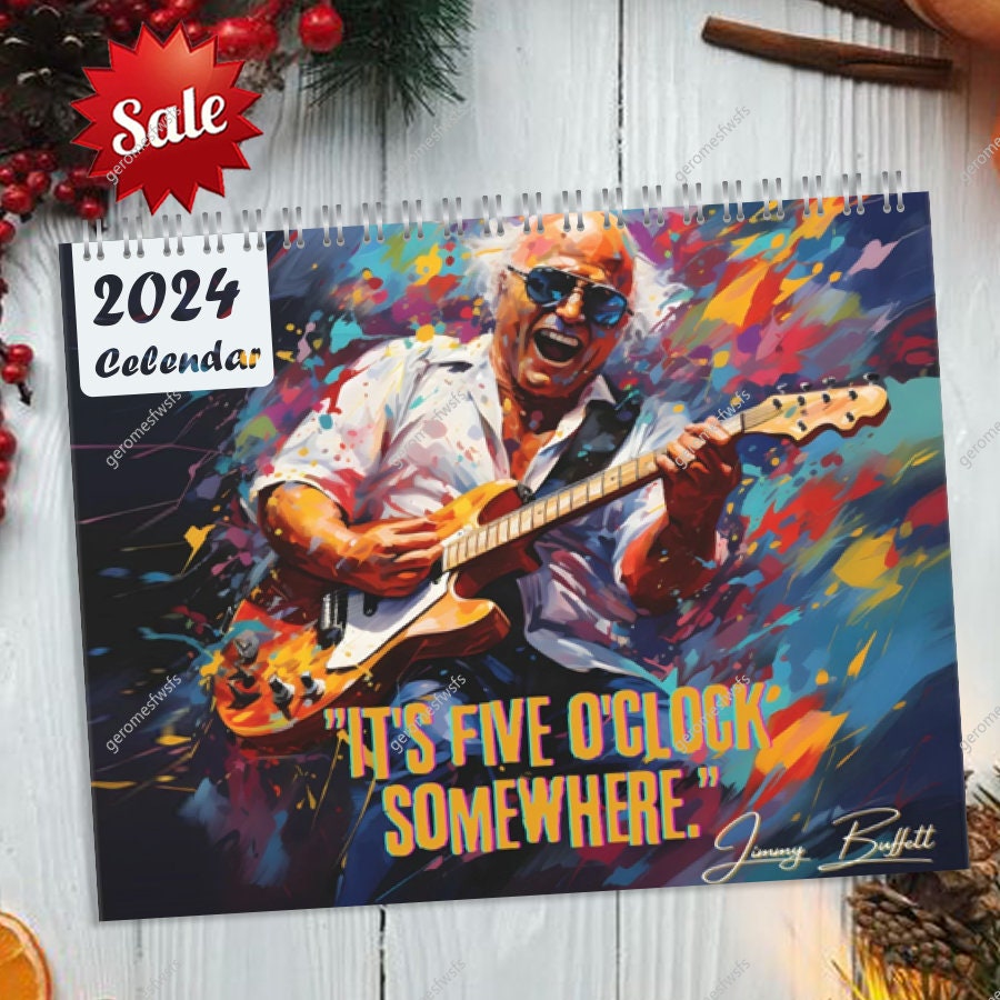 Jimmy Buffett 2024 Wall Calendar, Parrothead Margaritaville Country