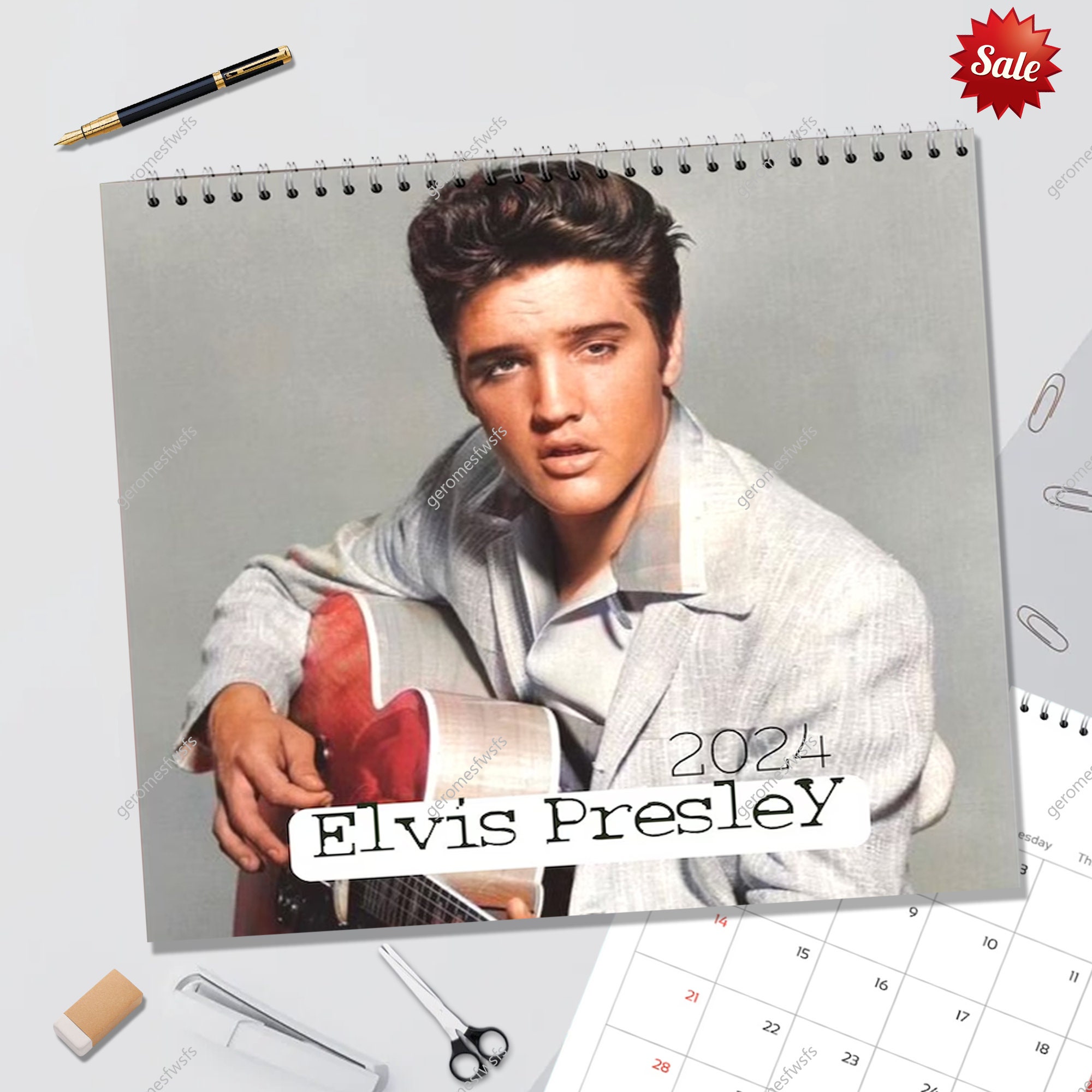 Elvis Wall Calendar 2024 , Elvis Presley 2024 Wall Calendar sold by