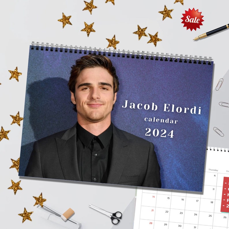 Jacob Elordi Calendar 2024 Calendar, Wall Calendar 2024, Planner 2024