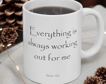 Law of Attraction Mug, Manifestation Coffee Cup, Positive Affirmation Gift, Self Love Mug, Inspirational Morning Motivation