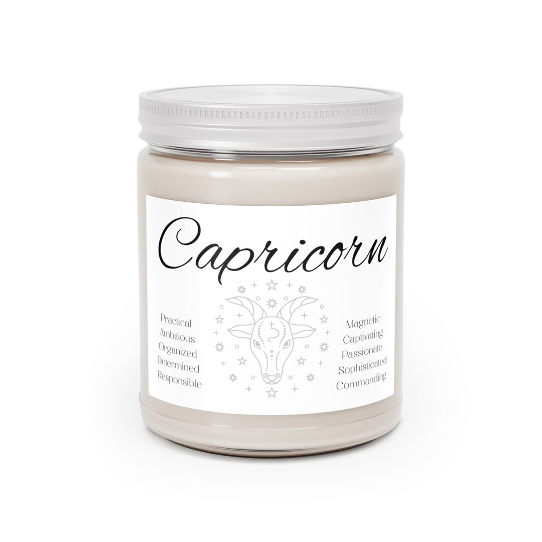 Astrology Candle Capricorn Birthdate Candle Zodiac Candle Etsy
