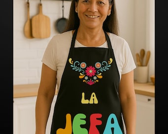 Mexican Mom Gifts, Latin Apron, Mothers Day Apron, Latina Cooking Apron, Abuela Apron, Gift for Mom from Daughter, Regalo Para Mama