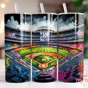 A Baseball Field Tumbler Wrap Baseball Sport 20oz Skinny Tumbler Sublimation Design Straight And Tapered Tumbler Wrap Digital Download PNG
