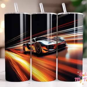 Race Car Tumbler Wrap Sports Car Racing Car 20oz Skinny Tumbler Sublimation Design Straight And Tapered Tumbler Wrap Digital Download PNG