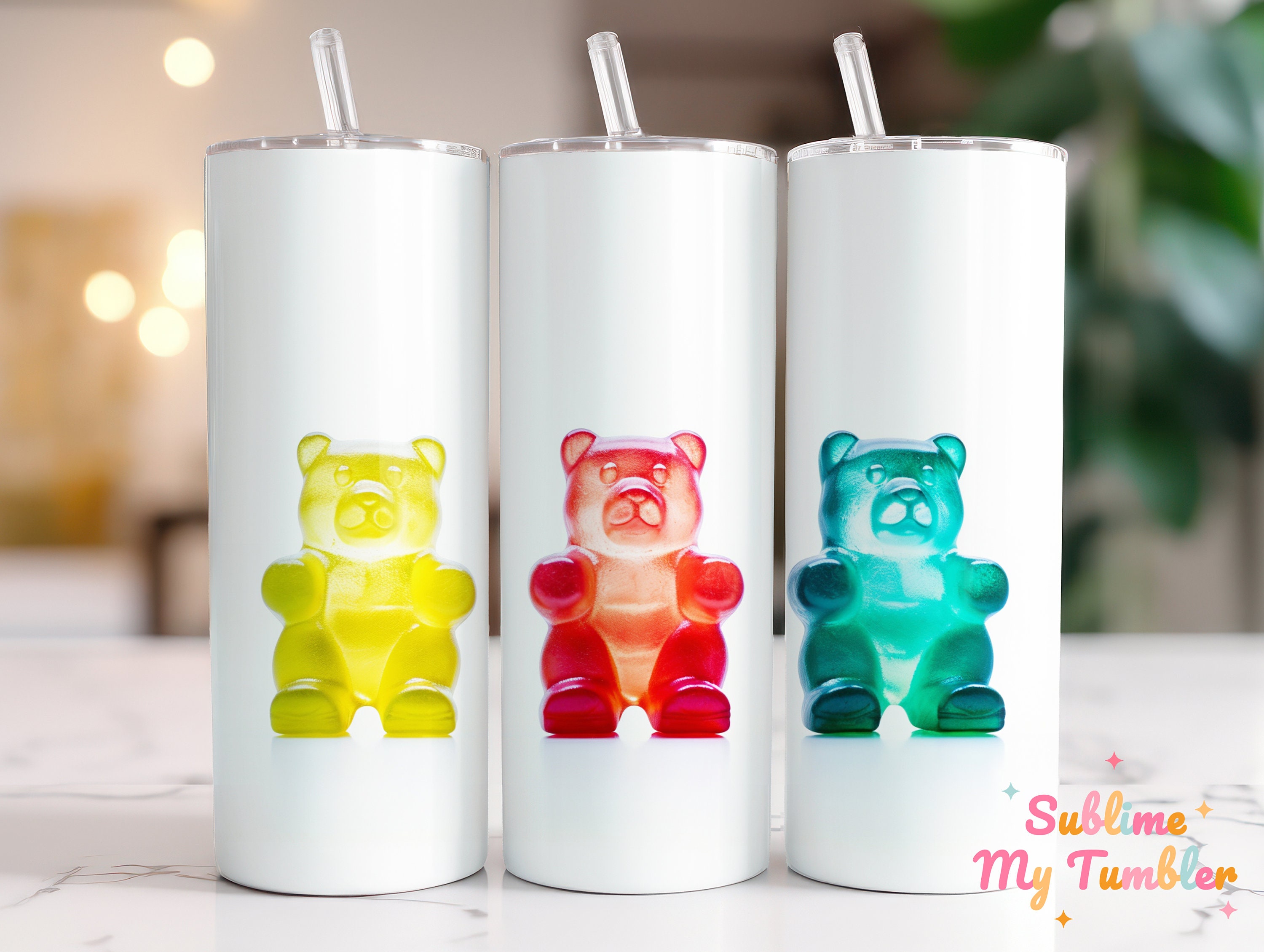 Colorful Gummy Bear Wrapping Paper Roll Gift Wrap Jelly Candy Present Sweet  Birthday Party Decorations 