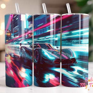 Car Tumbler Wrap Racing Car Tumbler For Men 20oz Skinny Tumbler Sublimation Design Straight And Tapered Tumbler Wrap Digital Download PNG