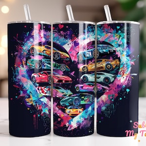 Sport Cars Tumbler Wrap Racing Car Lovers 20oz Skinny Tumbler Sublimation Design Straight And Tapered Tumbler Wrap Digital Download PNG