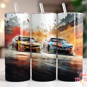 Racing Car Tumbler Wrap Sports Car Tumbler Stock Car 20oz Tumbler Sublimation Design Straight And Tapered Tumbler Wrap Instant Download PNG