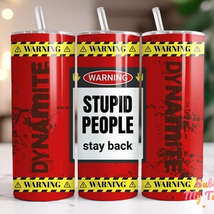 Sarcastic Dynamite Tumbler Wrap: 20oz mager sublimatieontwerp beker (digitale download, png-bestand)