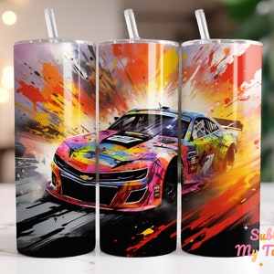 Racing Car Tumbler Wrap Sports Race Car Tumbler Wrap 20oz Tumbler Sublimation Design Straight And Tapered Tumbler Wrap Instant Download PNG