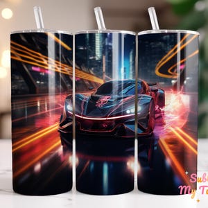 Race Car Tumbler Wrap Sports Car Gift For Men 20oz Skinny Tumbler Sublimation Design Straight And Tapered Tumbler Wrap Digital Download PNG