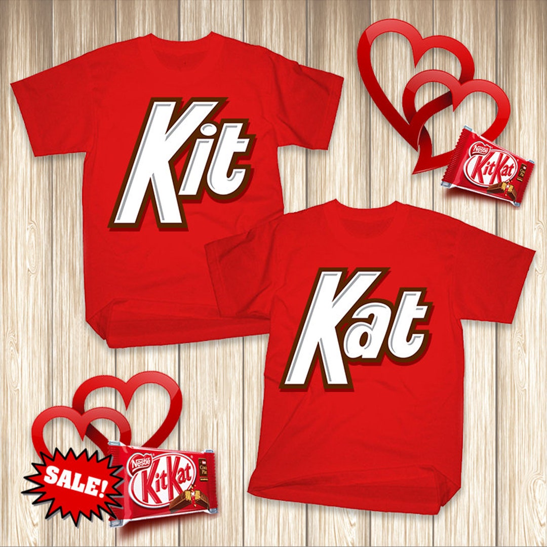 Kit Kat Inspired Couple Shirts Kit Kat Candy Shirts Candy Etsy Canada