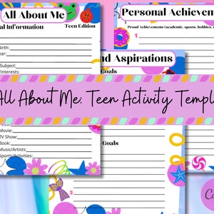 All About Me Printable Template Editable Template Get to Know You My Favorite Things Personal Information Classroom Activities