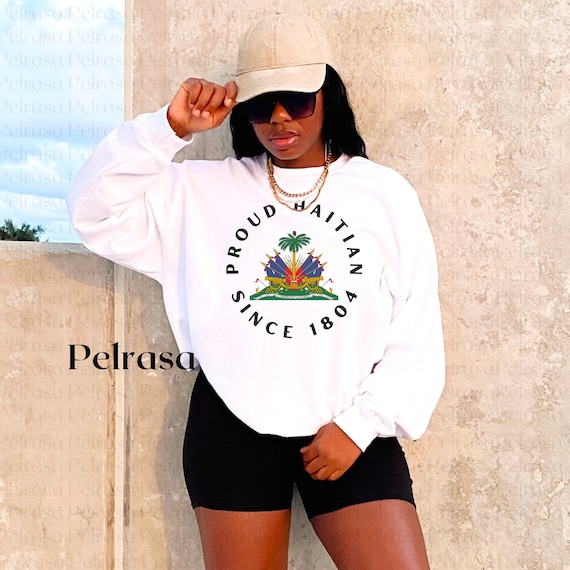 Haitian Clothing, Haitian Coat of Arms Flag Map Shirt, Haiti T-Shirt, Proud Haitian Shirt, Haiti Hoodie, Haiti Sweatshirt, Gift for Haitian