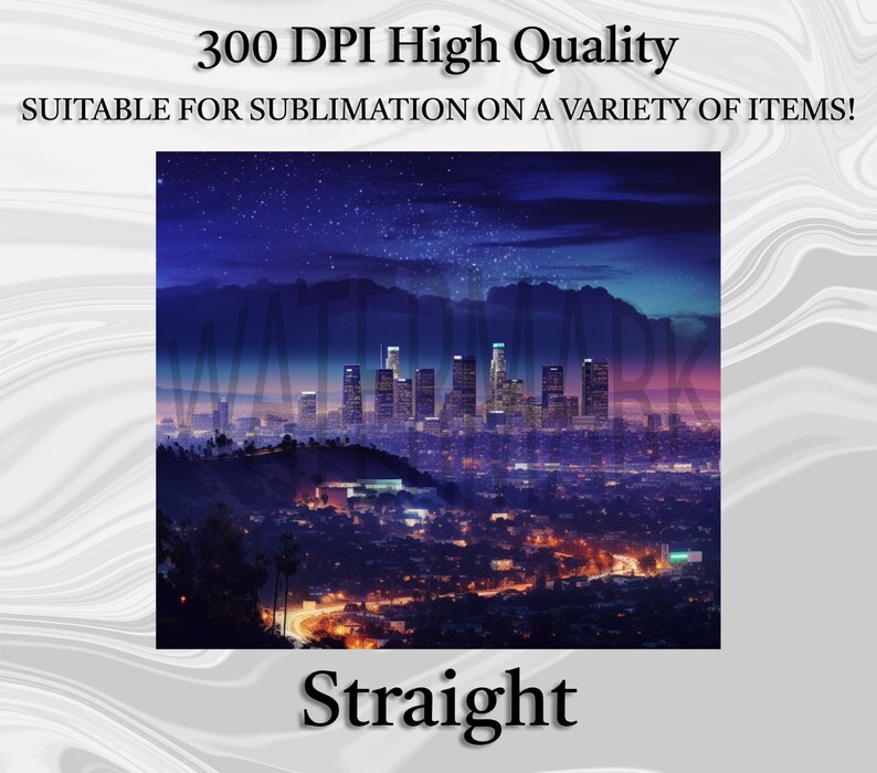 3 PACK Los Angeles Skyline Bundle PNG, LA, California, 20oz Skinny