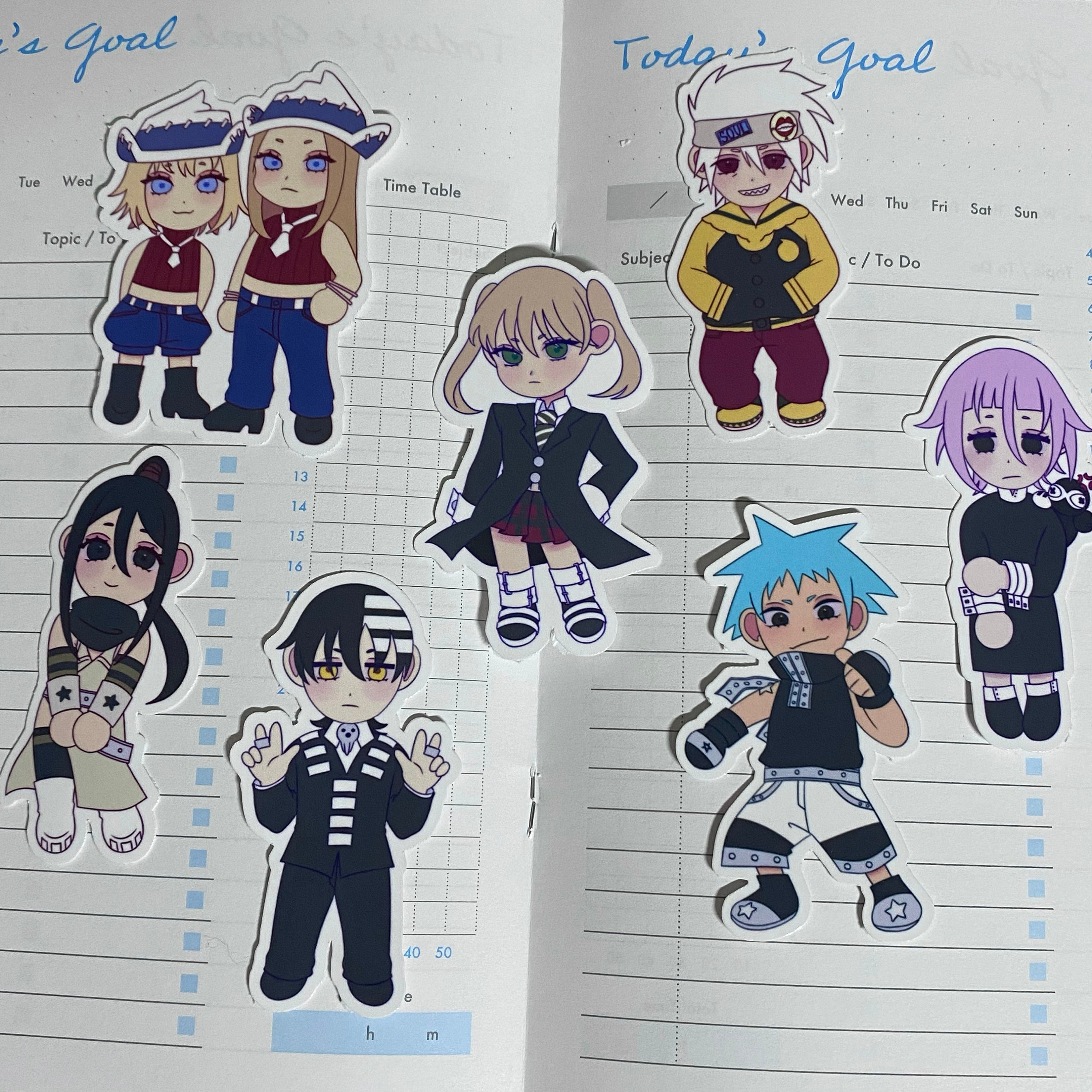 soul eater all characters Sticker for Sale by onlydrawning