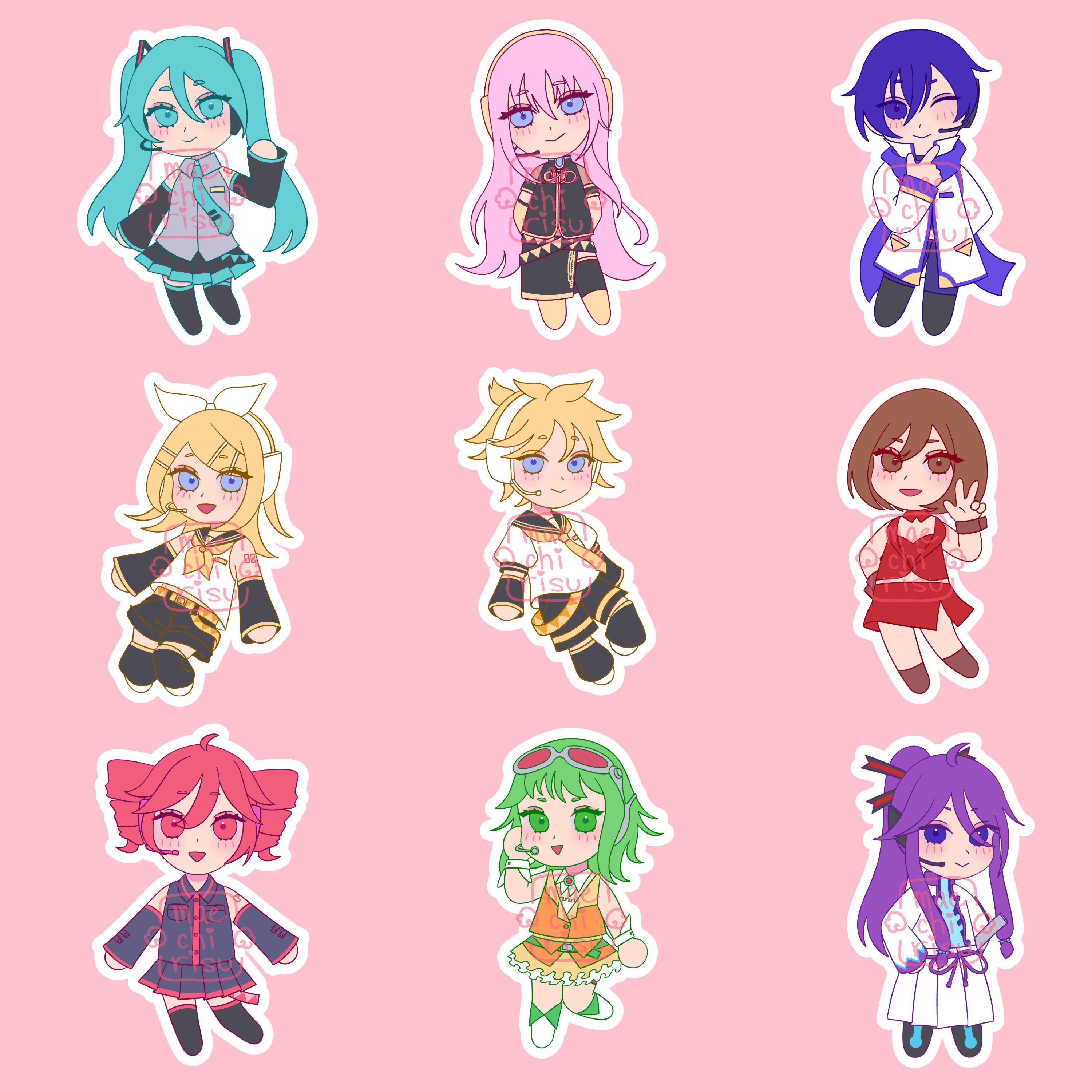 lia @ store on break ଳ⚡️ on X: more photos of the gummy glitter vocaloid  stickers 🎤✨ i have more sketched up but if anyone has requests for  specific synths lmk!  /