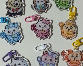 magical chiikawa keychains