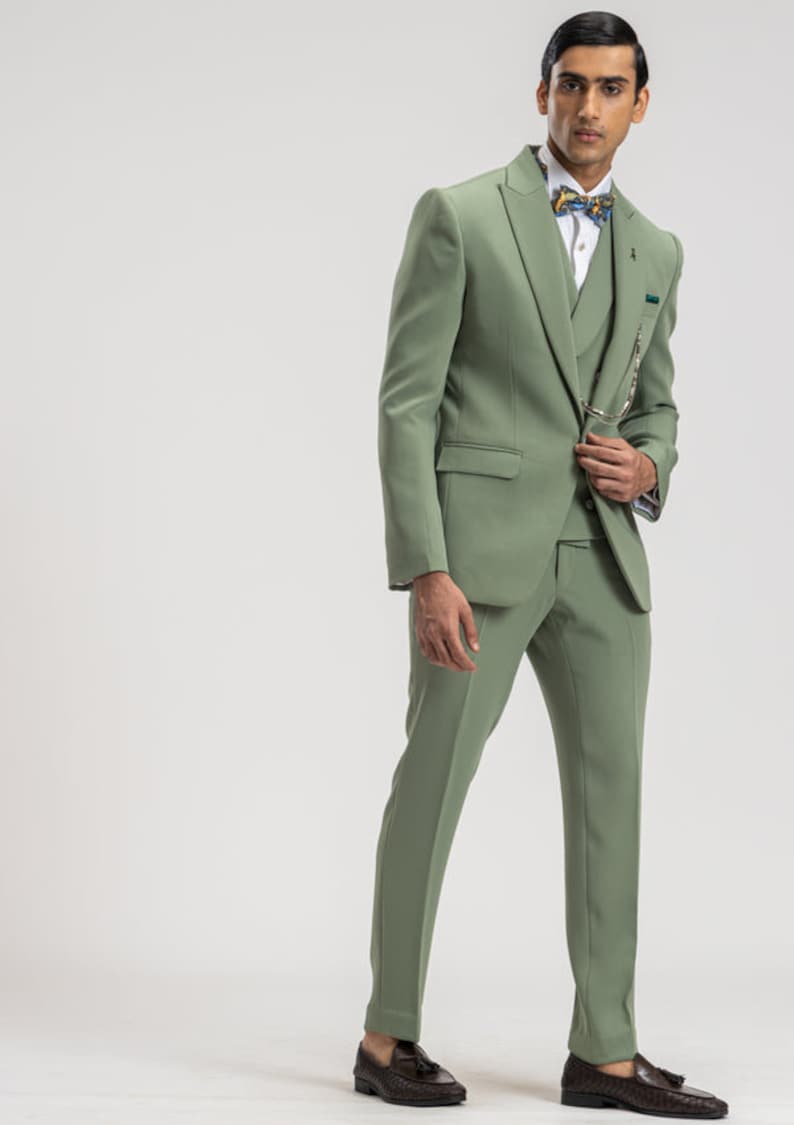 Radish - Green Bistro Long Sleeve Long Legged Suit main image 1