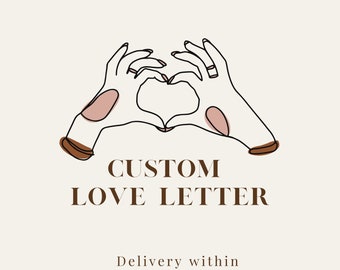 Express Custom Love Letter Writing Service (Delivery Within 24 Hours)