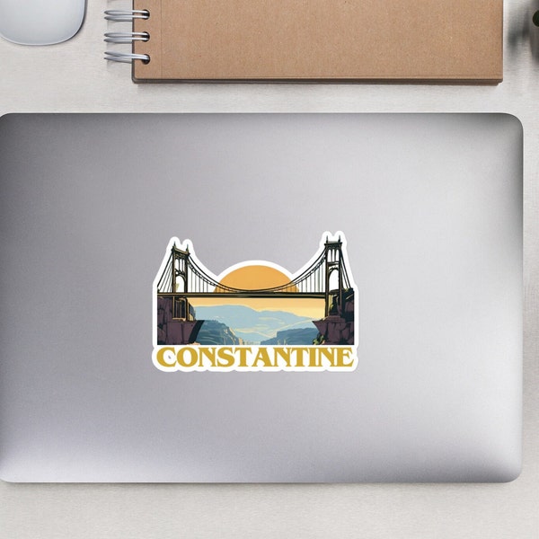 Constantine Bridge Sticker -Sidi M'Cid- Available In 3 Sizes - Perfect For Your Laptop, Smartphone, Bottle etc...