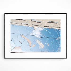 Broken Mirror On The Street. Digital Print l Printable art photo | Wall art Poster | Print decor photo |living room ideas | Handmade Fine