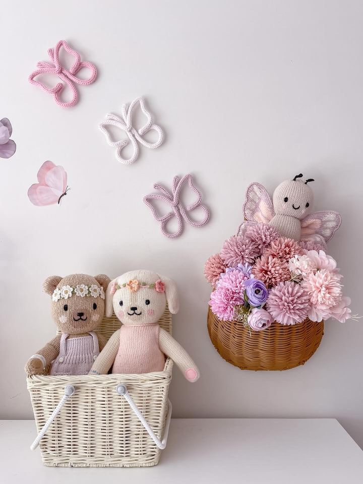 3D Butterfly, Knitted Wire Butterfly, Nursery, Playroom, Wire Art, Knitted Wire, Wall Art, Kids Room Decor, Wall Decor, Girls bedroom decor
