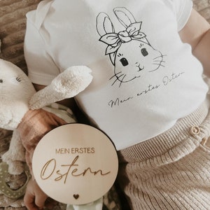 Mein erstes Ostern Body Body Ostern Ostern Baby Body Baby personalisiert Babybody Ostern Bild 1