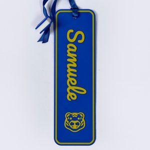 Segnalibro con nome, regalo personalizzato per amico ragazzo o bambino. Stampa 3D su richiesta, regalo speciale moderno per lettori.