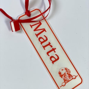 Personalized bookmark with name, 3D printed. Gift for book lovers, special gift for friend. Custom 3D printed gadgets. Lovely gift ideas.