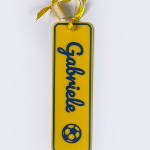 Segnalibro con nome, regalo personalizzato per amico ragazzo o bambino. Stampa 3D su richiesta, regalo speciale moderno per lettori.