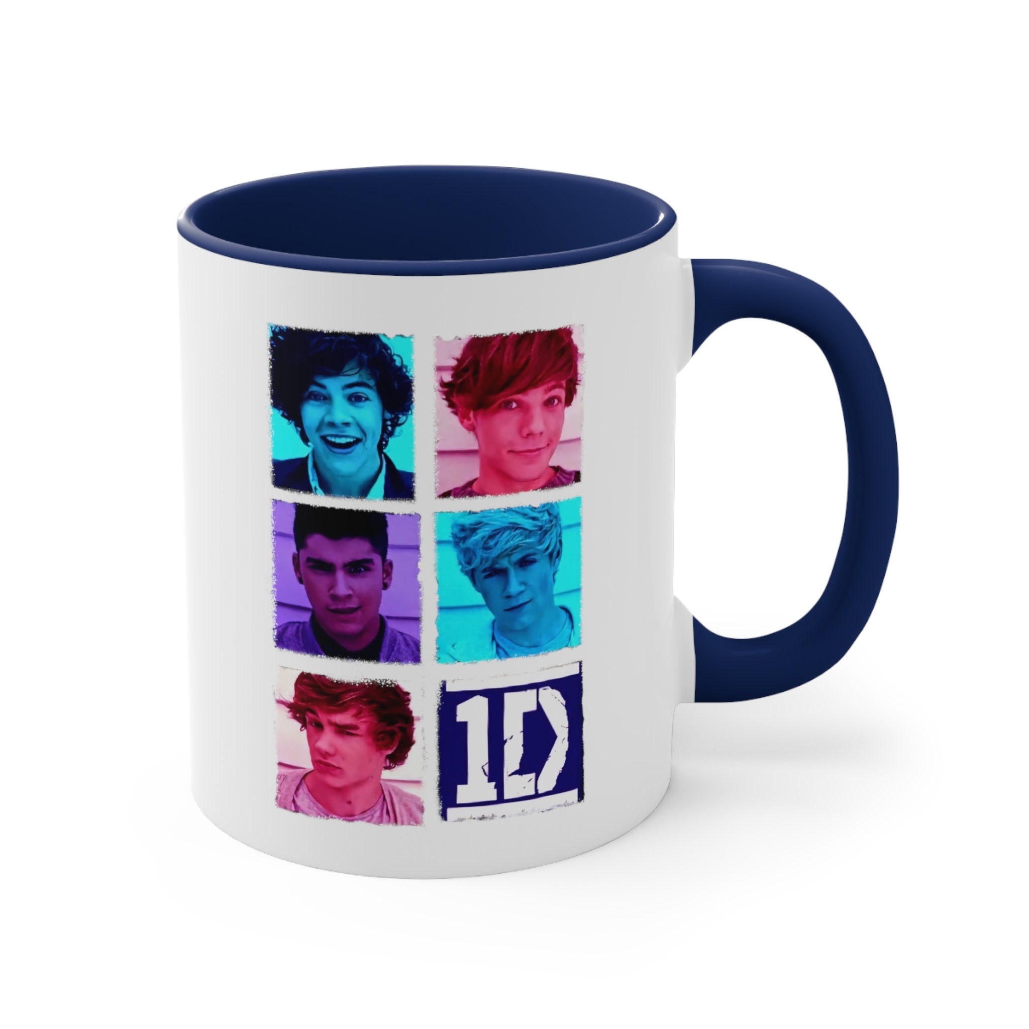 One Direction Tea Travel Mug Stone Blue