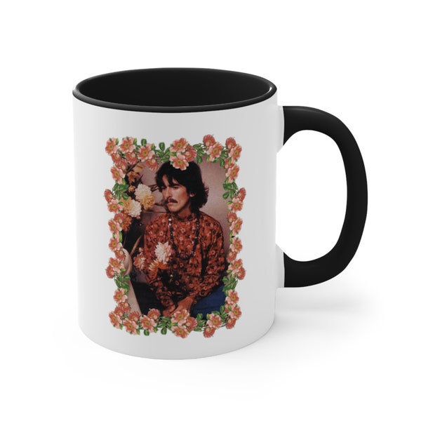 sweet George harrison photo Accent Coffee Mug 11oz gift