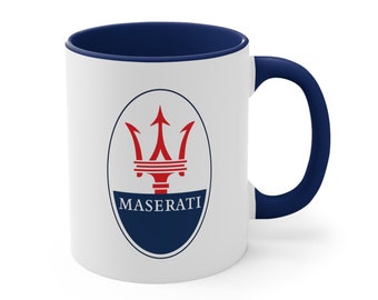 Maserati mug, motor mug, maserati Accent Coffee Mug 11oz gift