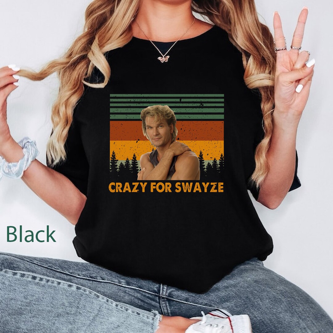 Patrick Swayze Crazy for Swayze Vintage Comfort Colors Tshirt, Movies