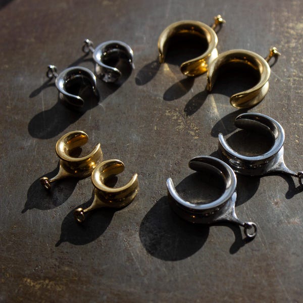 Zrób to sam: Zatyczki siodłowe do rozciągniętych uszu: Zatyczki ze stali chirurgicznej, zrób własną biżuterię