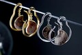 Ammonite Ear Hangers: 316L Stainless Steel Ear Weights for Stretched Ears