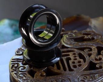 Black Silicone Tunnels: Silicone Plugs/Gauges for Stretched Ears