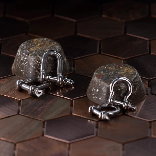 DIY Shackles - Ear Weights for Stretched Lobes - PAIR - Stainless Steel