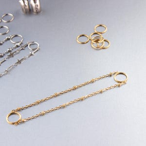 Classic Golden Ear Chains - Stretched Ears - Layering - Piercing Chains ...