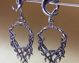 Tentacle Ear Weights: Stainless Steel Hangers - 4MM-10MM